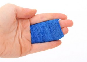 Fingerverband blau
