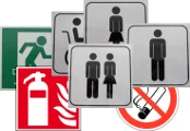 Beschilderung für Betriebsausstattung