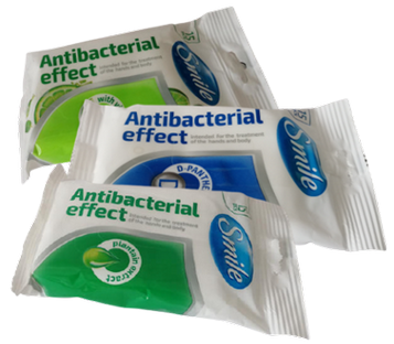 Smile antibakterielle Feuchttücher Smile antibakterielle Feuchttücher