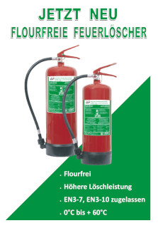 Feuerlöscher flourfrei jetzt Neu
